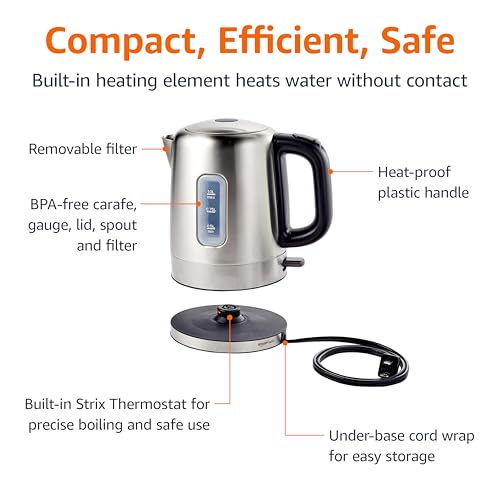1L Stainless Steel Electric Kettle