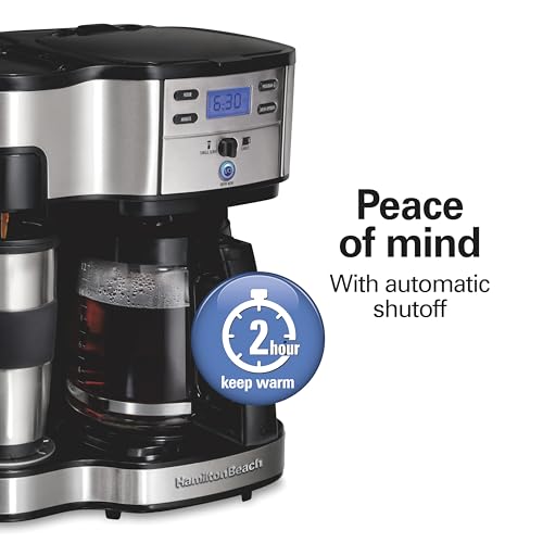 Coffee Maker & Single Serve Brewer with Glass Carafe