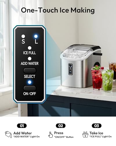 Countertop Ice Maker - 26 lbs Daily Production