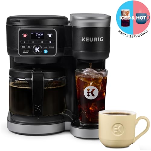 Hot & Iced Single Serve Coffee Maker with Carafe