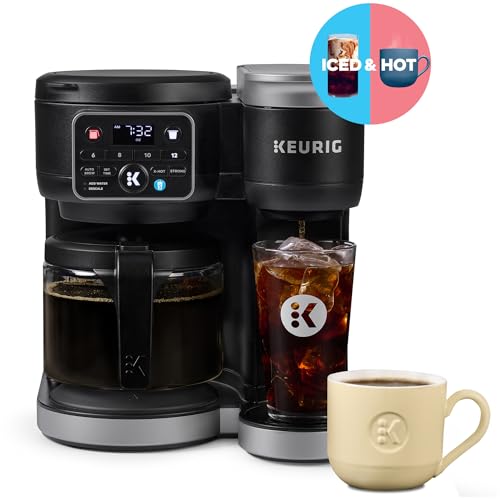 Hot & Iced Single Serve Coffee Maker with Carafe