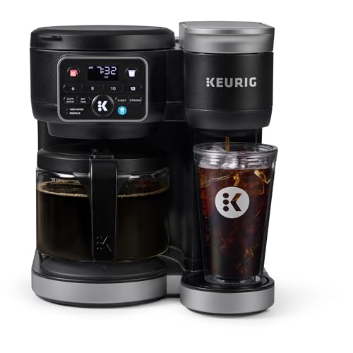 Hot & Iced Single Serve Coffee Maker with Carafe