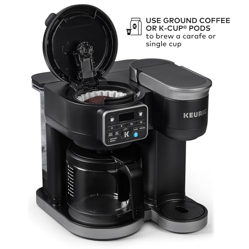 Hot & Iced Single Serve Coffee Maker with Carafe