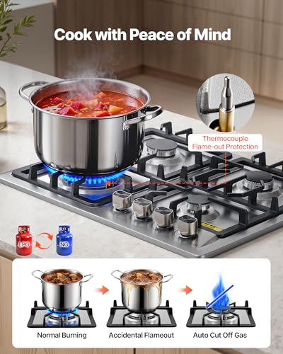 30"/36" Gas Cooktop - 5 Burners