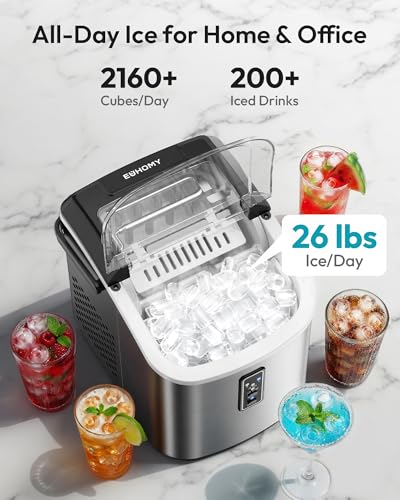 Countertop Ice Maker - 26 lbs Daily Production