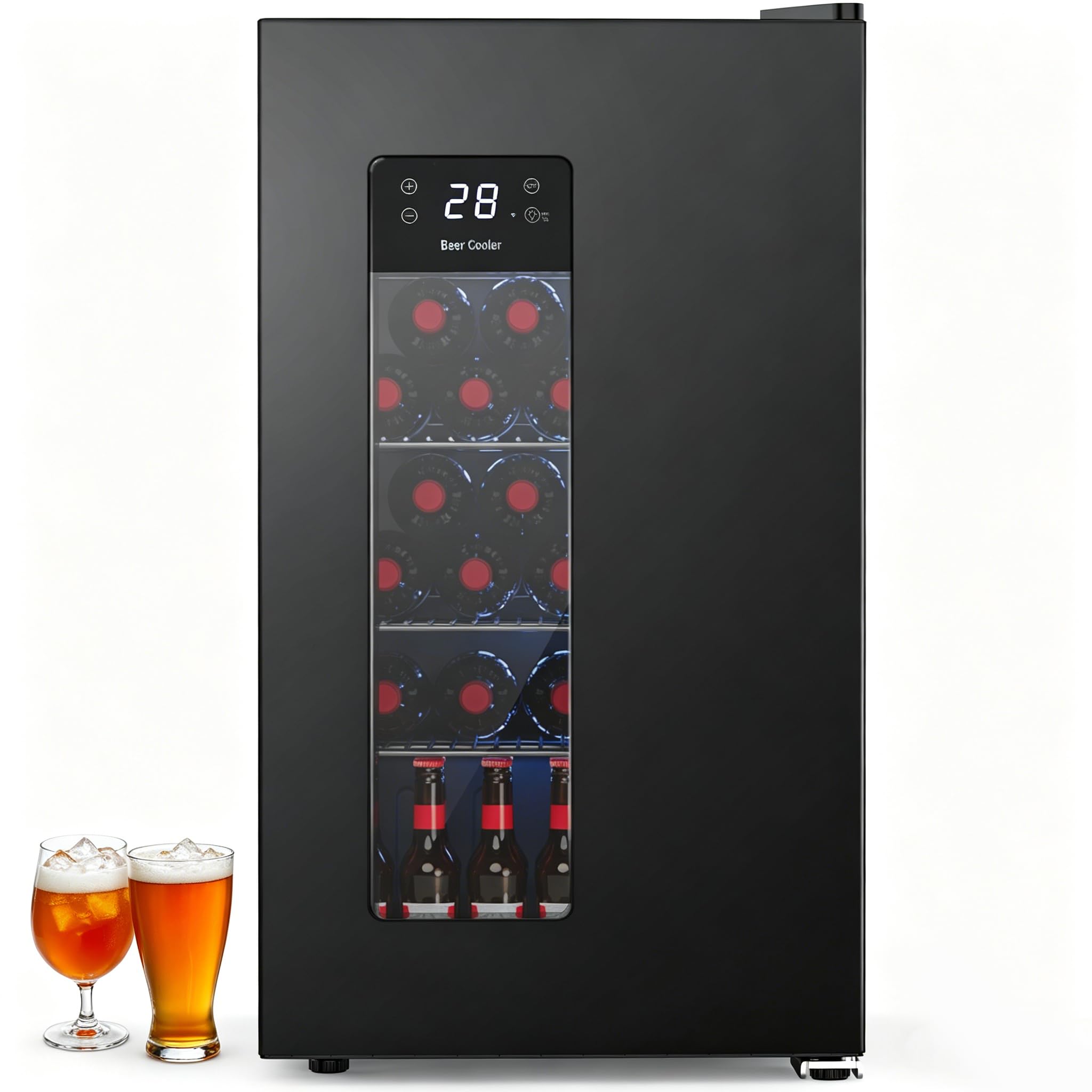 Beverage Refrigerator with Freezer