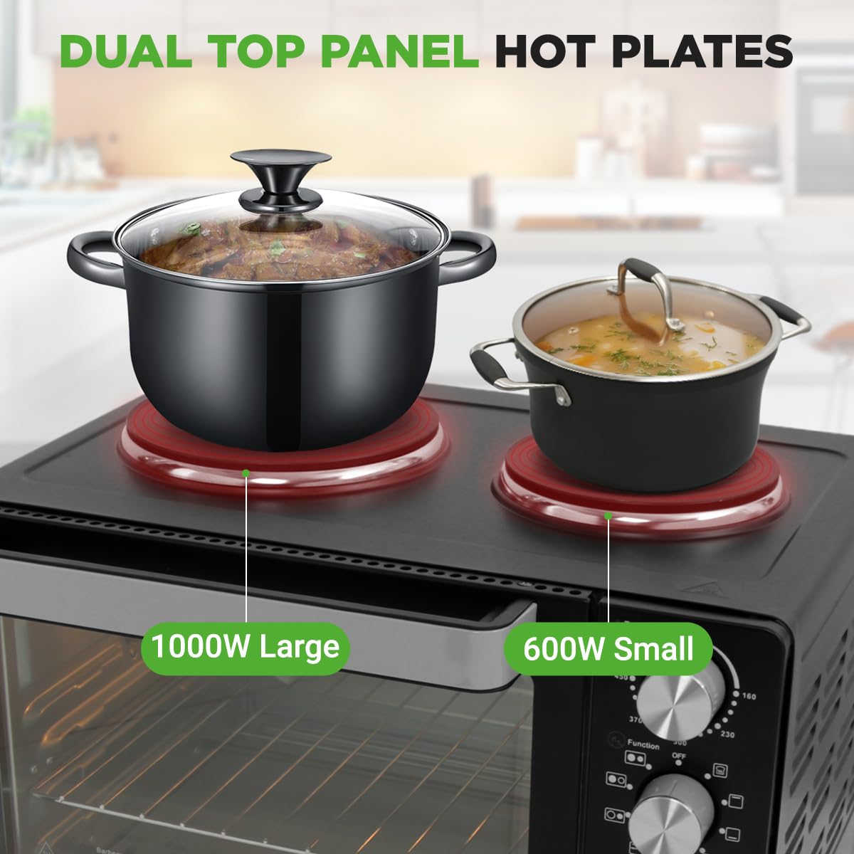 30QT Convection Oven & 2 Burner Cooker