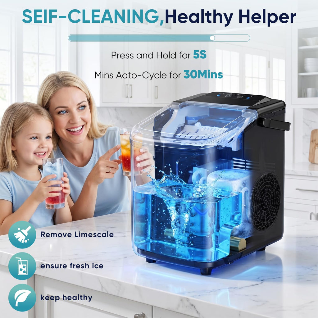 Countertop Ice Maker - 26 lbs Daily Production