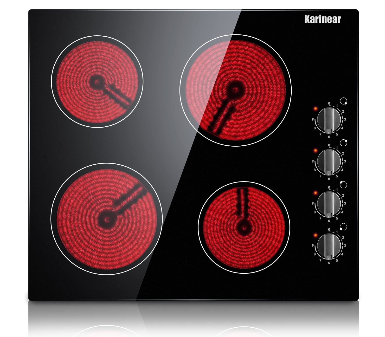 30" Electric Cooktop - 4 Burners