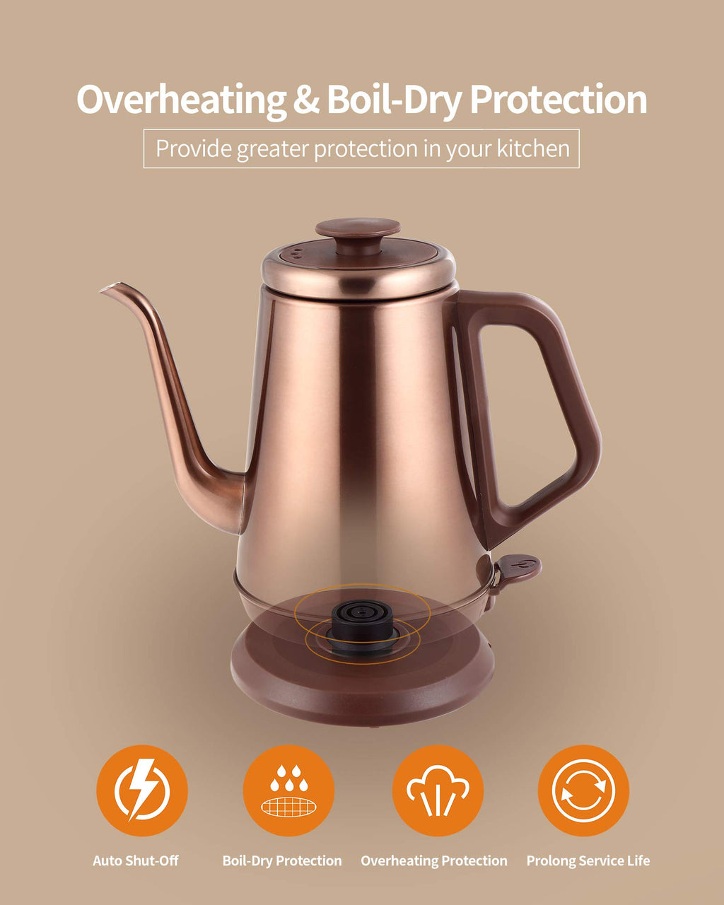 1.0L Gooseneck Electric Kettle
