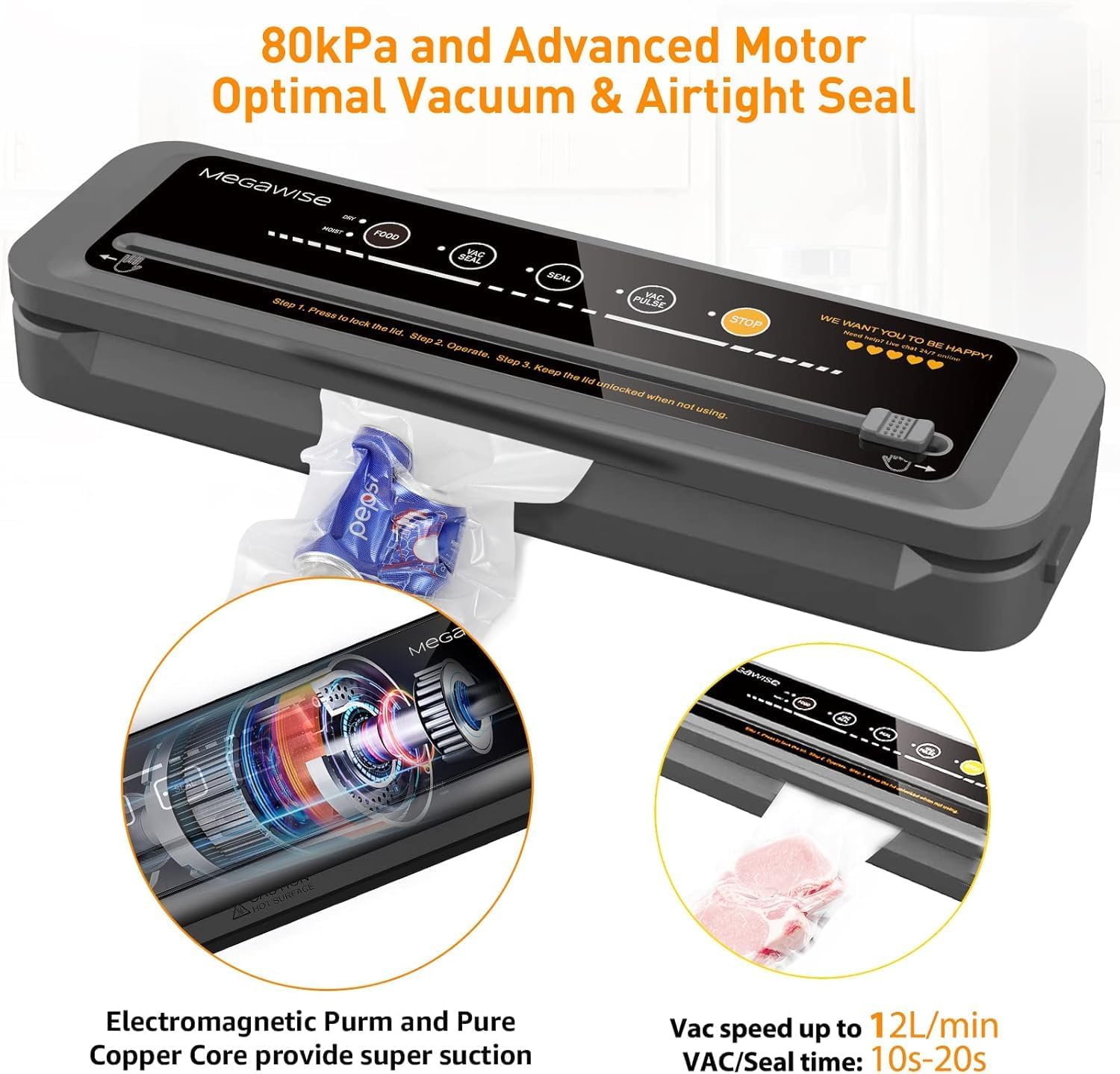 MEGAWISE vacuum sealer