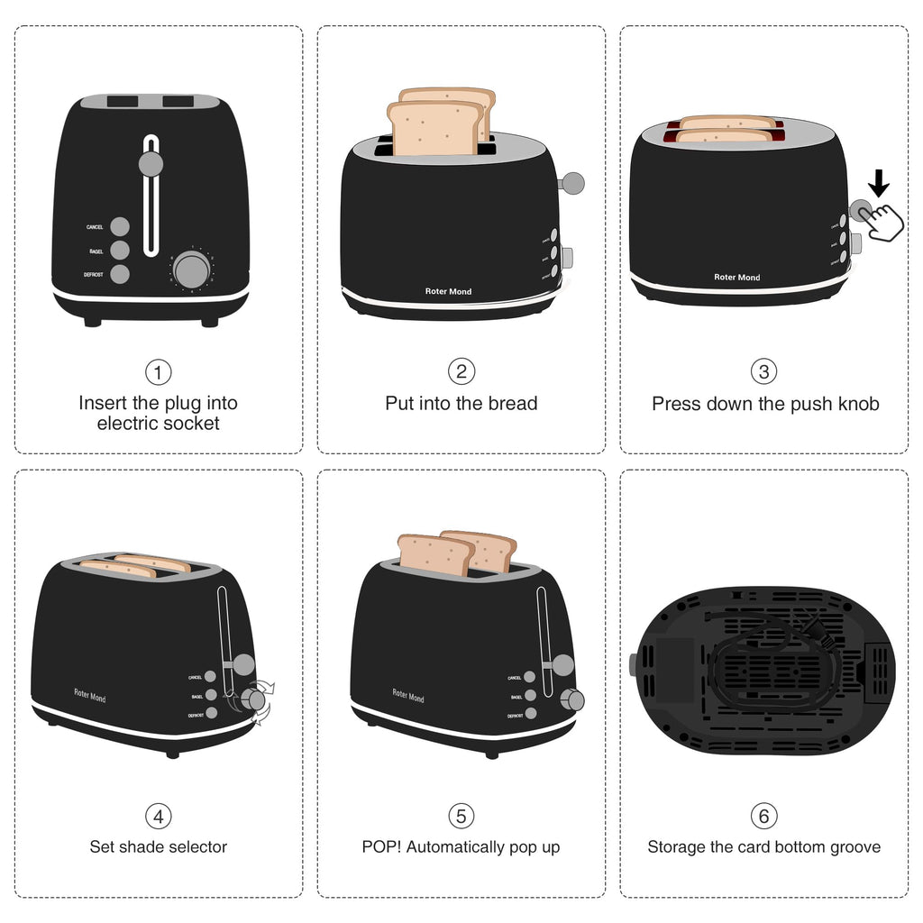 Retro 2-Slice Toaster with Extra-Wide Slots