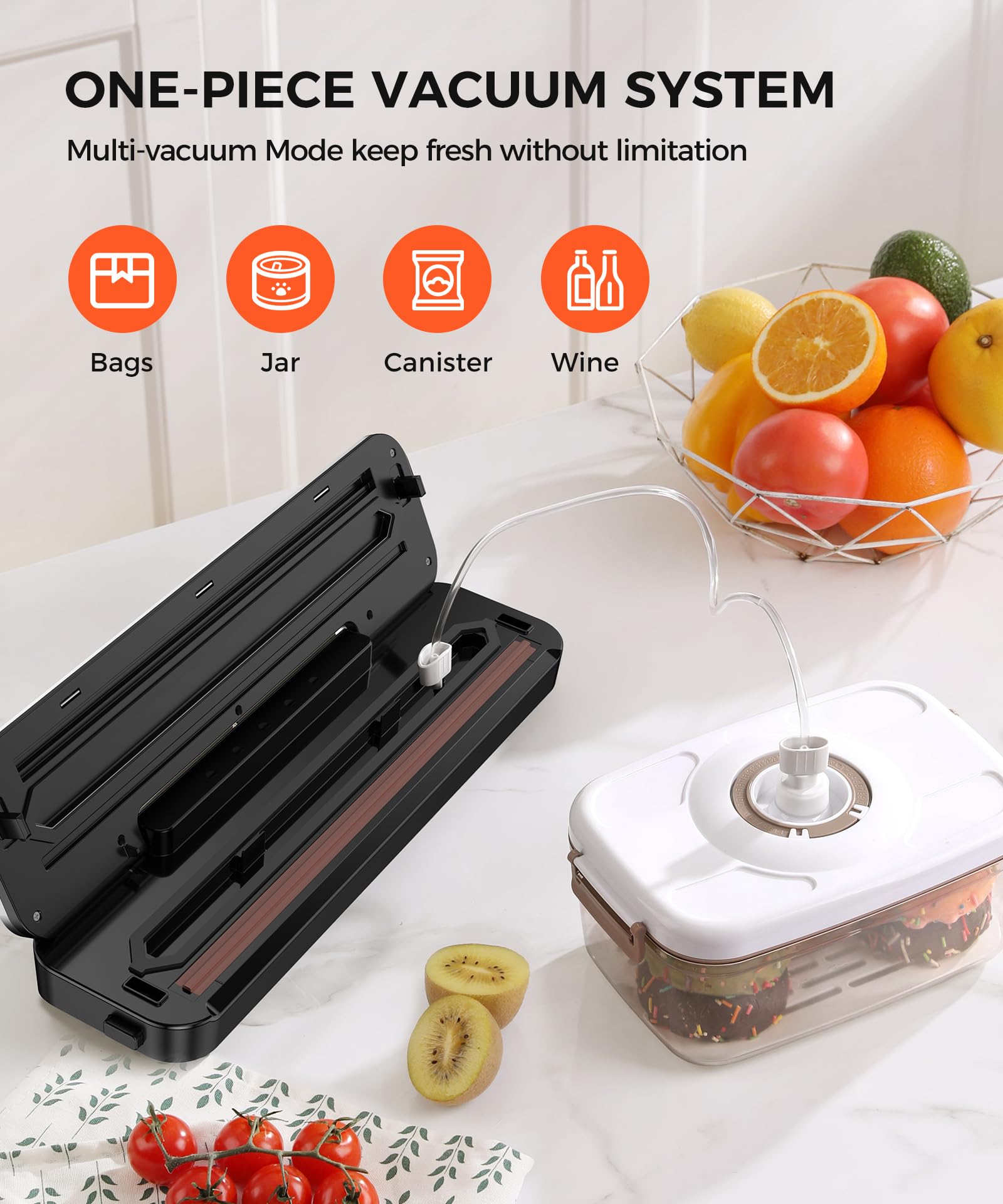 75KPa Vacuum Sealer Machine with Cutter