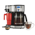 Coffee Maker & Single Serve Brewer with Glass Carafe