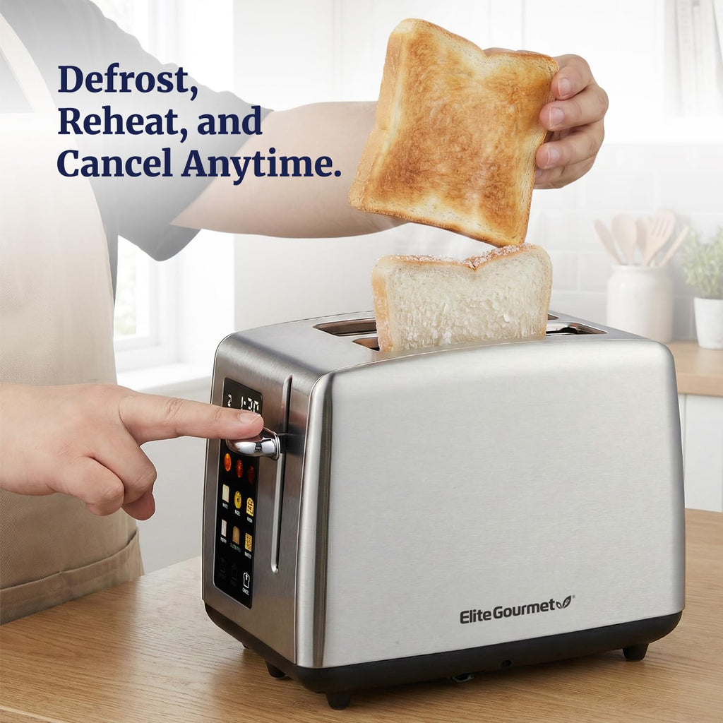LCD Touch Toaster with Extra-Wide Slots