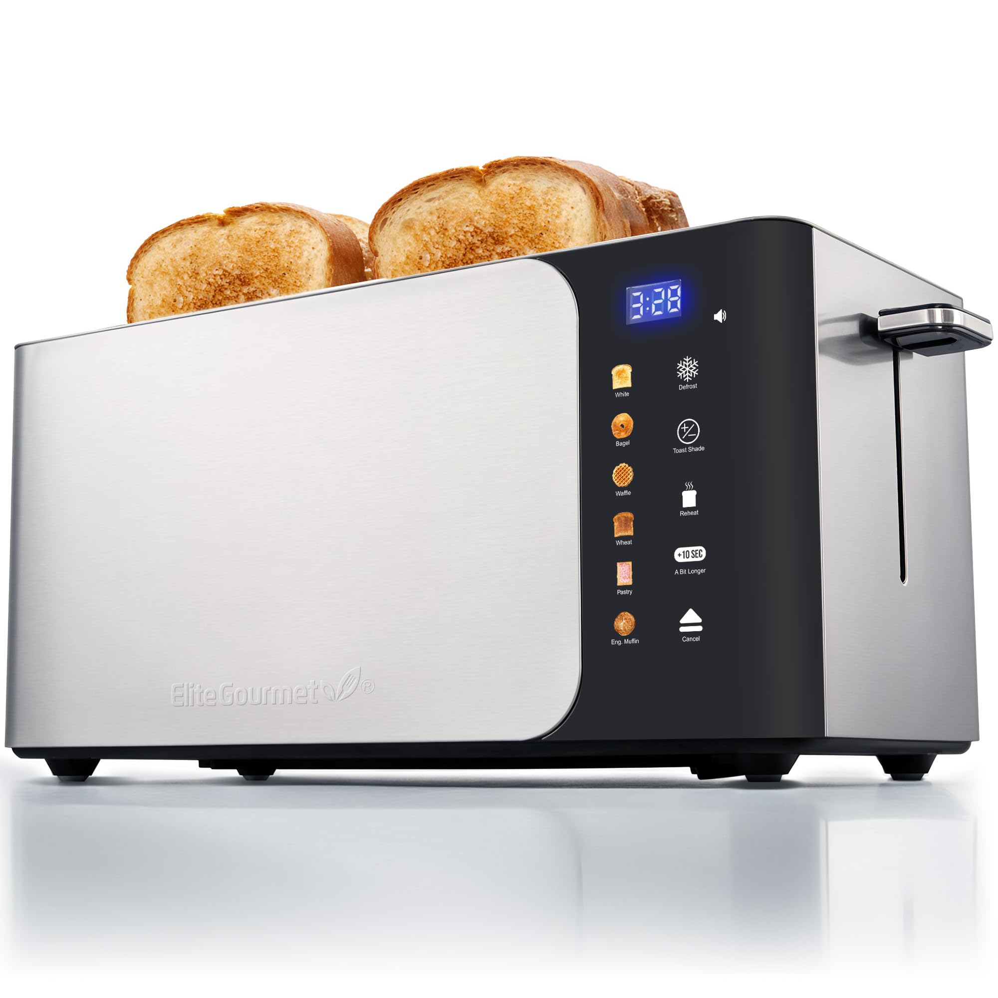 LCD Touch Toaster with Extra-Wide Slots