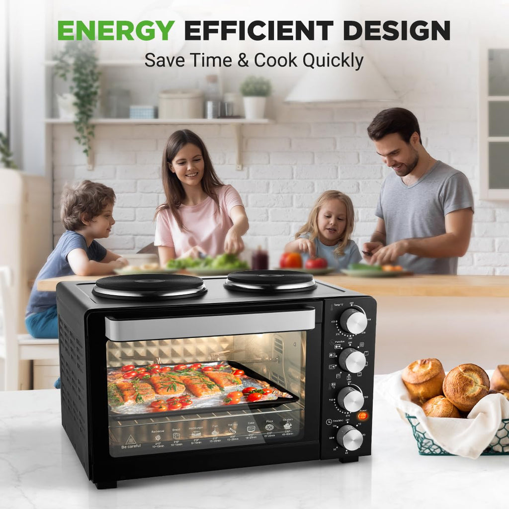 30QT Convection Oven & 2 Burner Cooker