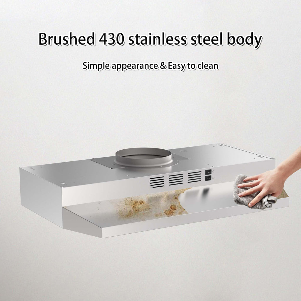 30" Under Cabinet Range Hood - Stainless Steel
