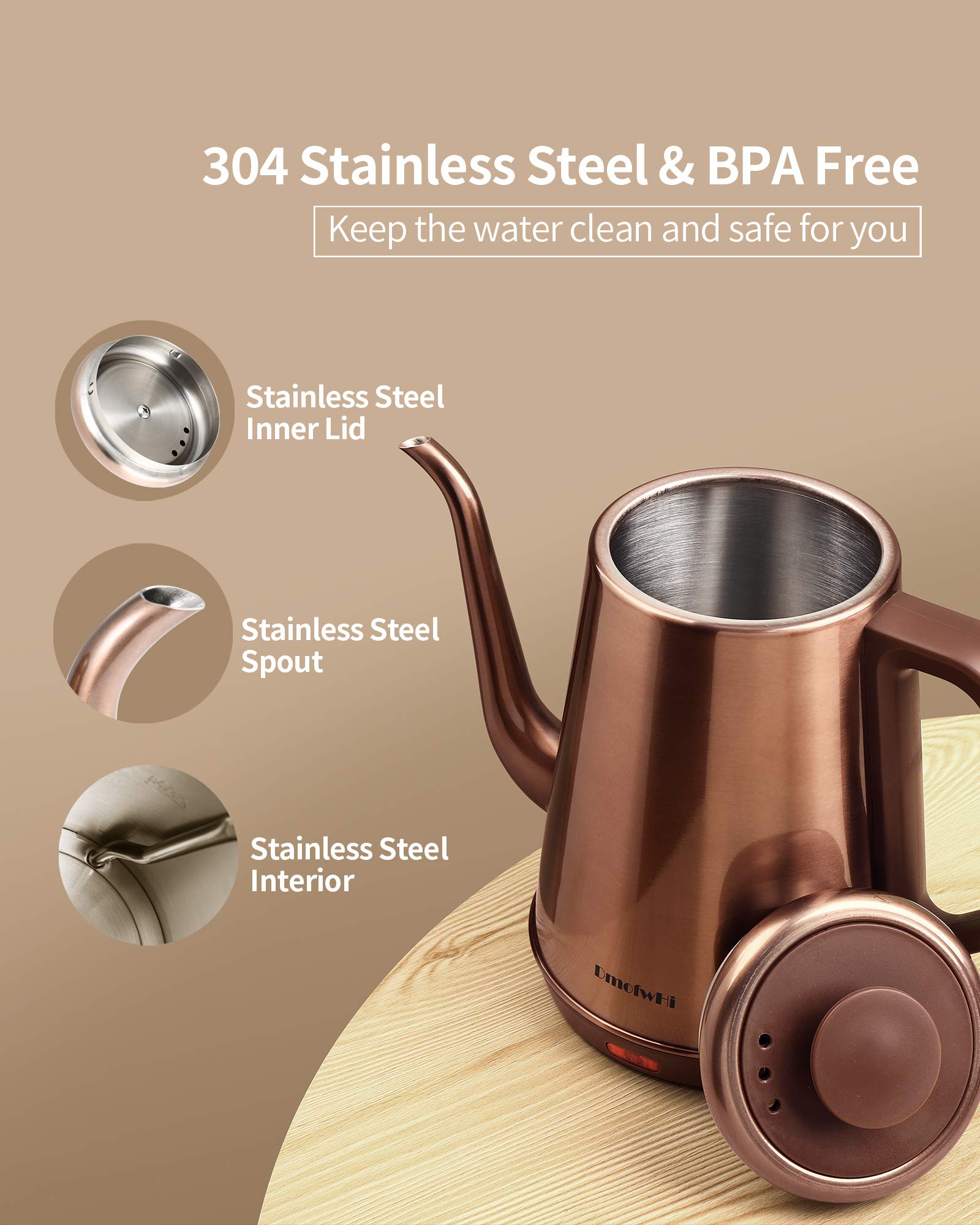 1.0L Gooseneck Electric Kettle