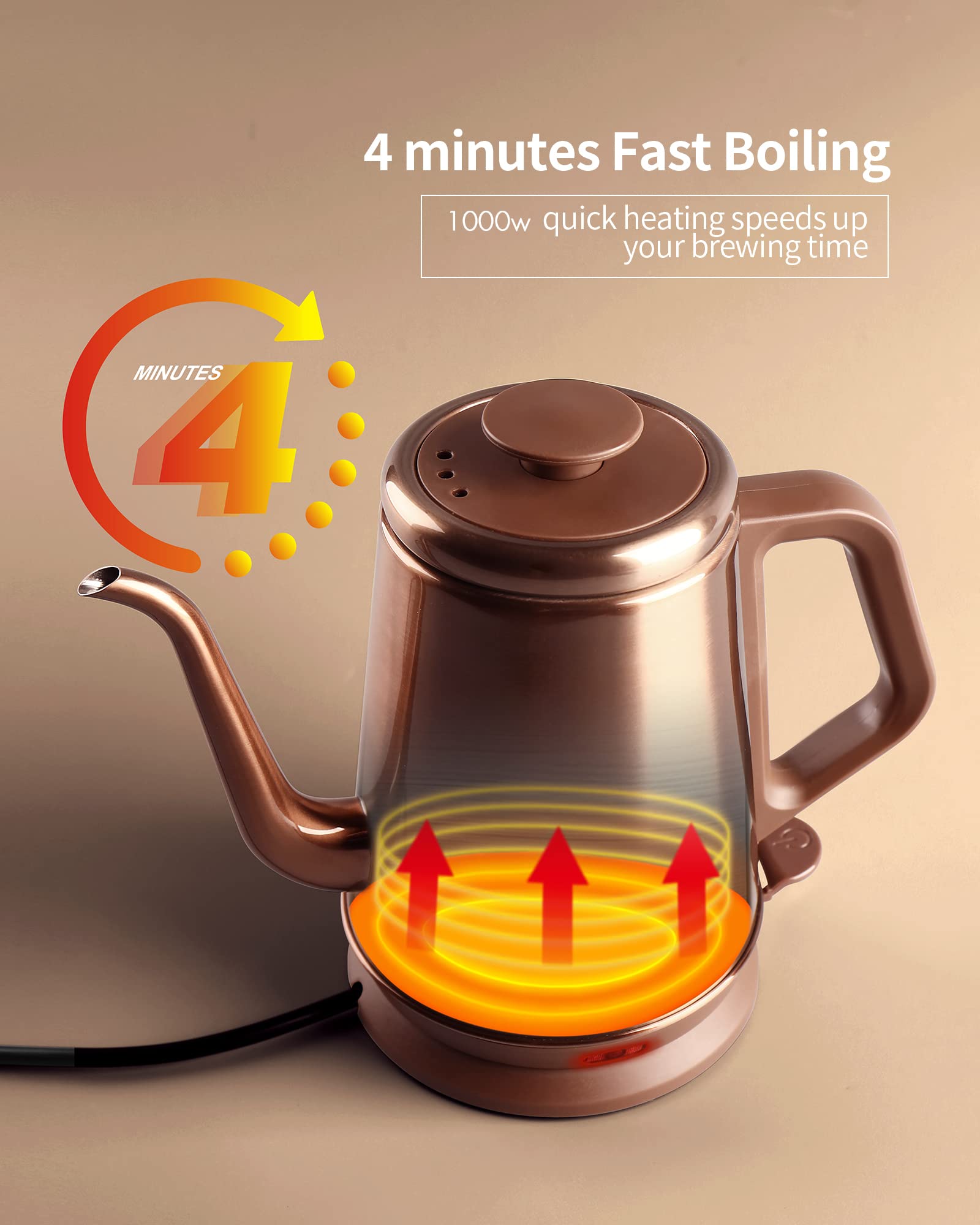 1.0L Gooseneck Electric Kettle