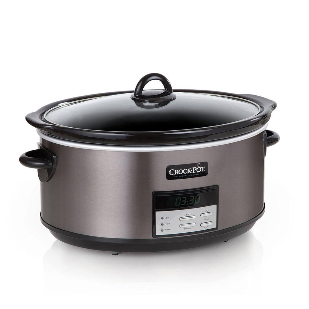 Programmable Oval Slow Cooker - Stainless Steel