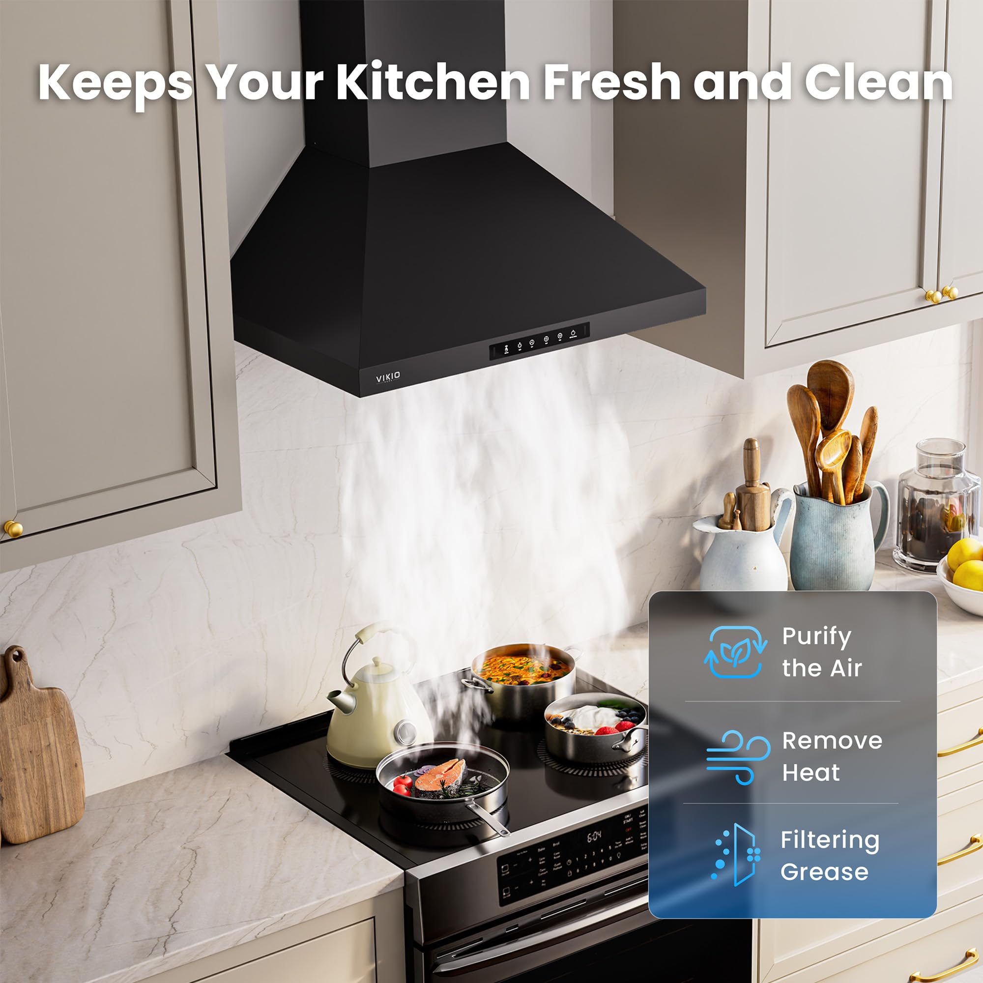 Range Hood with Gesture & Touch Control