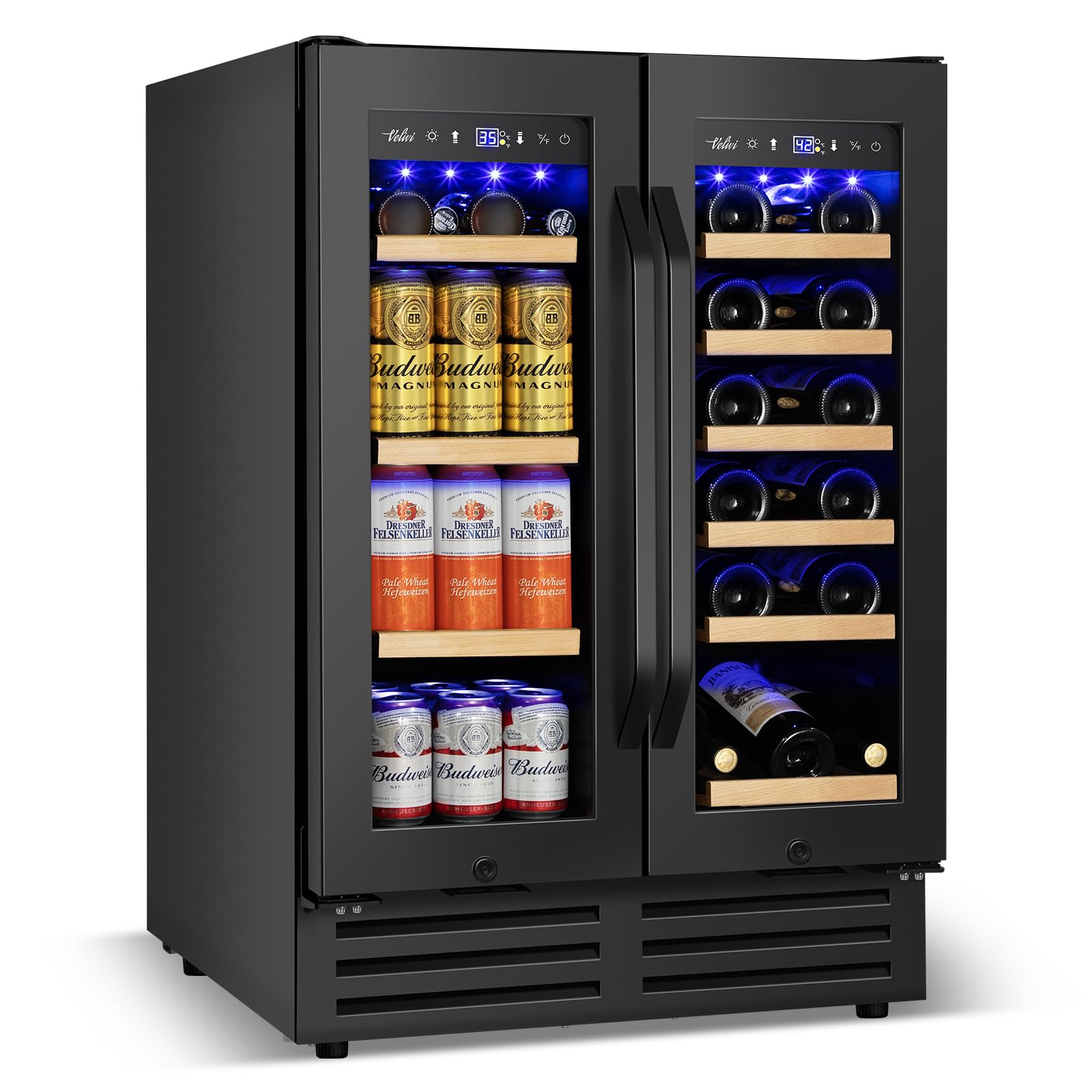 Velivi Beverage Cooler and Wine Fridge
