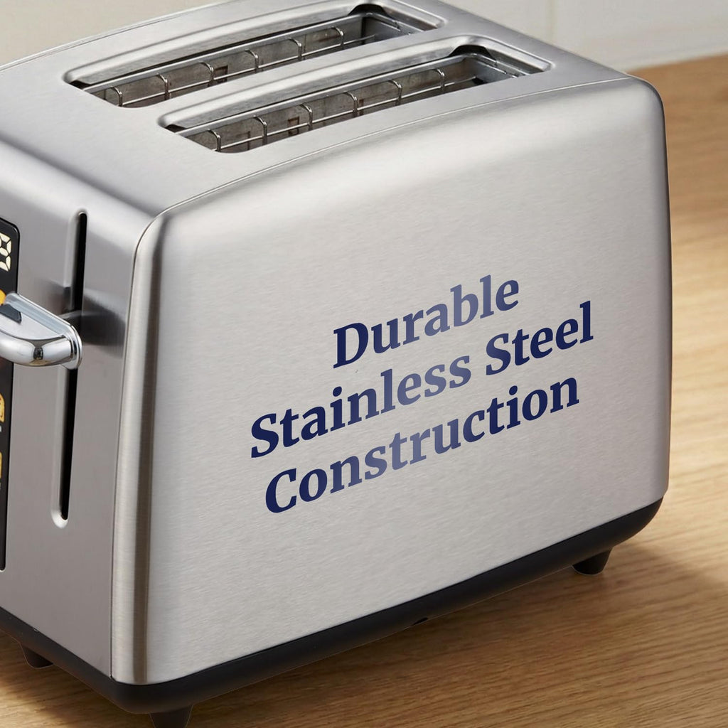 LCD Touch Toaster with Extra-Wide Slots