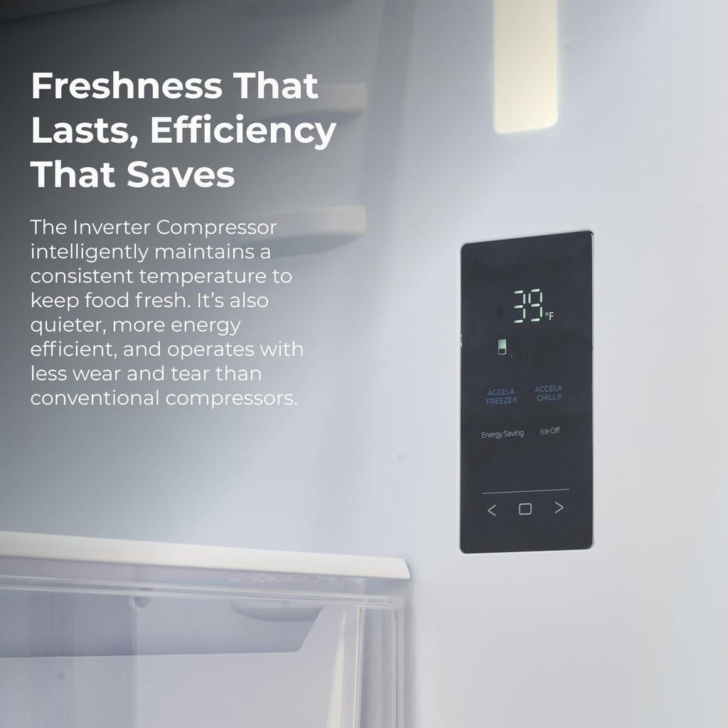 31" Bottom Freezer Refrigerator with Ice Maker