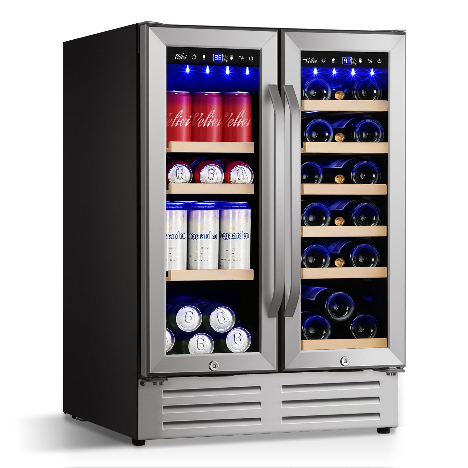 Velivi Beverage Cooler and Wine Fridge