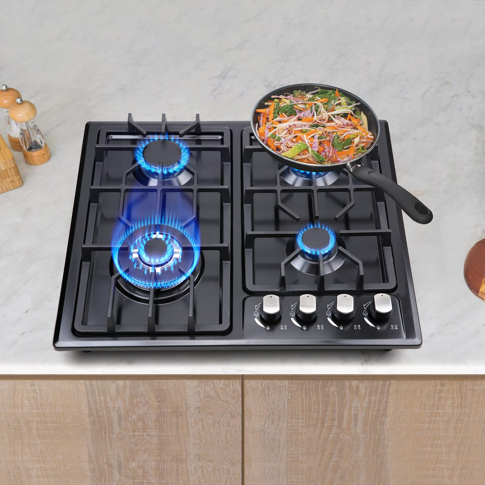 4 Burner Gas Cooktop - Dual Fuel