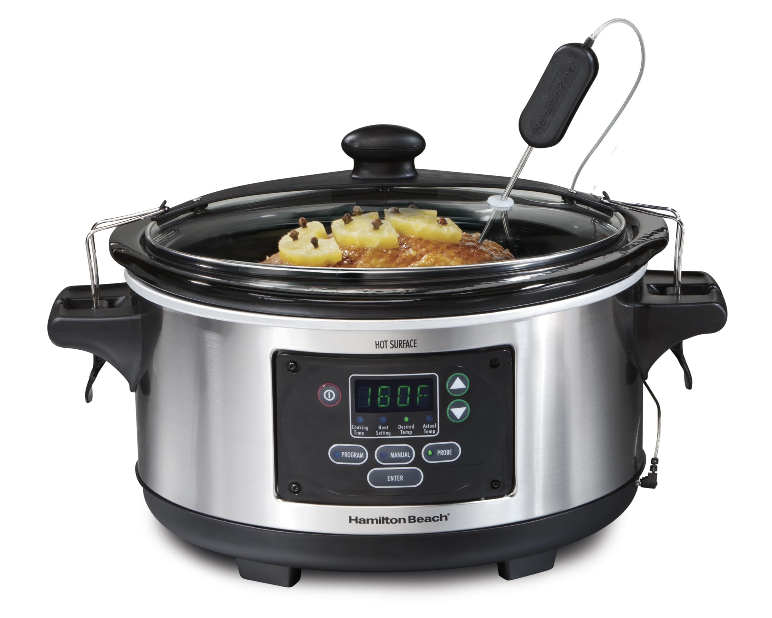 6QT Programmable Slow Cooker with Lid Lock