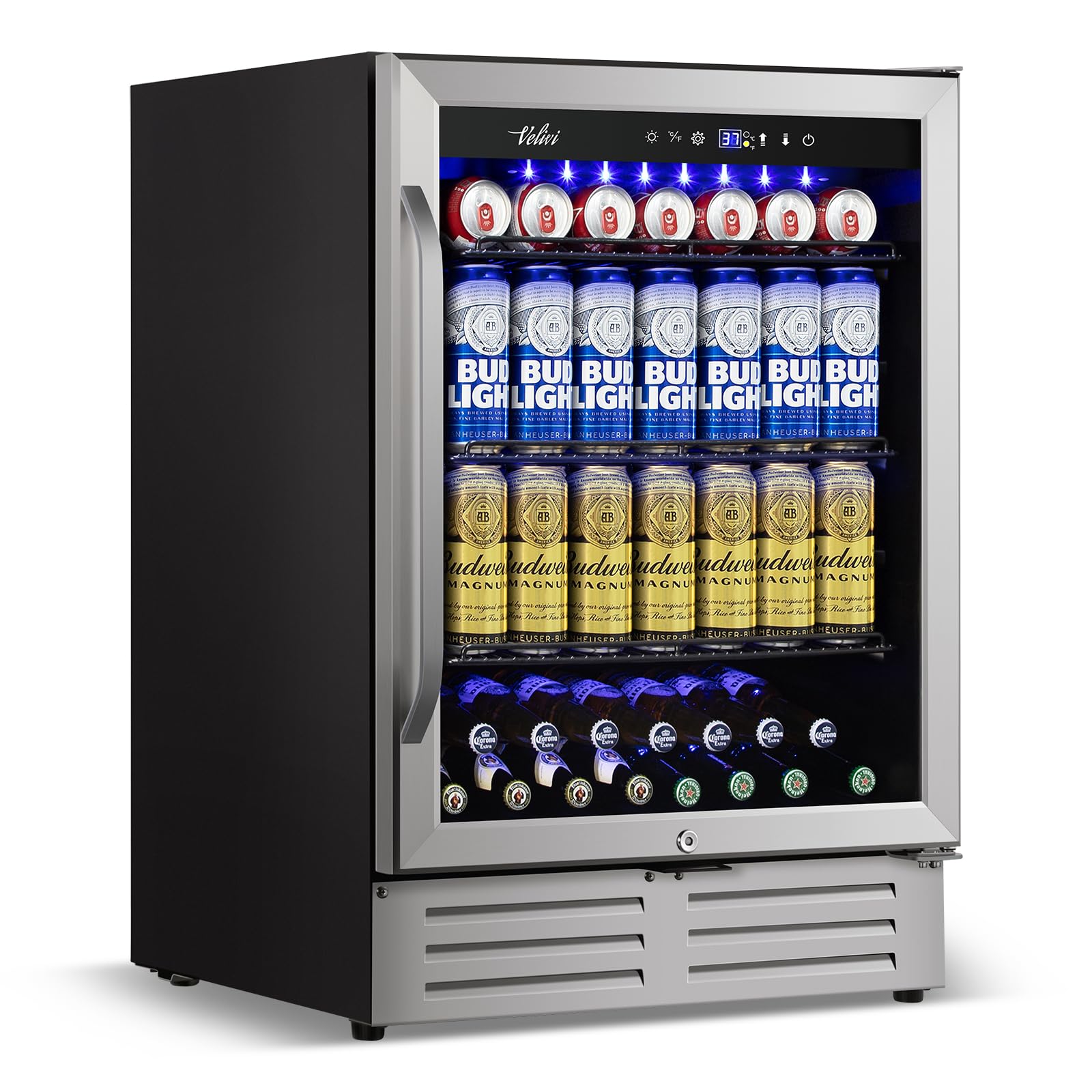 Velivi Beverage Cooler and Wine Fridge