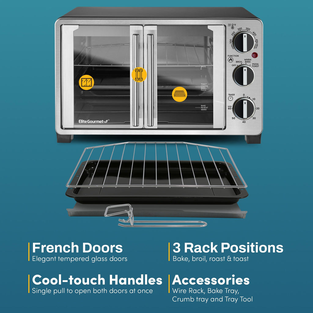 Double French Door Toaster Oven