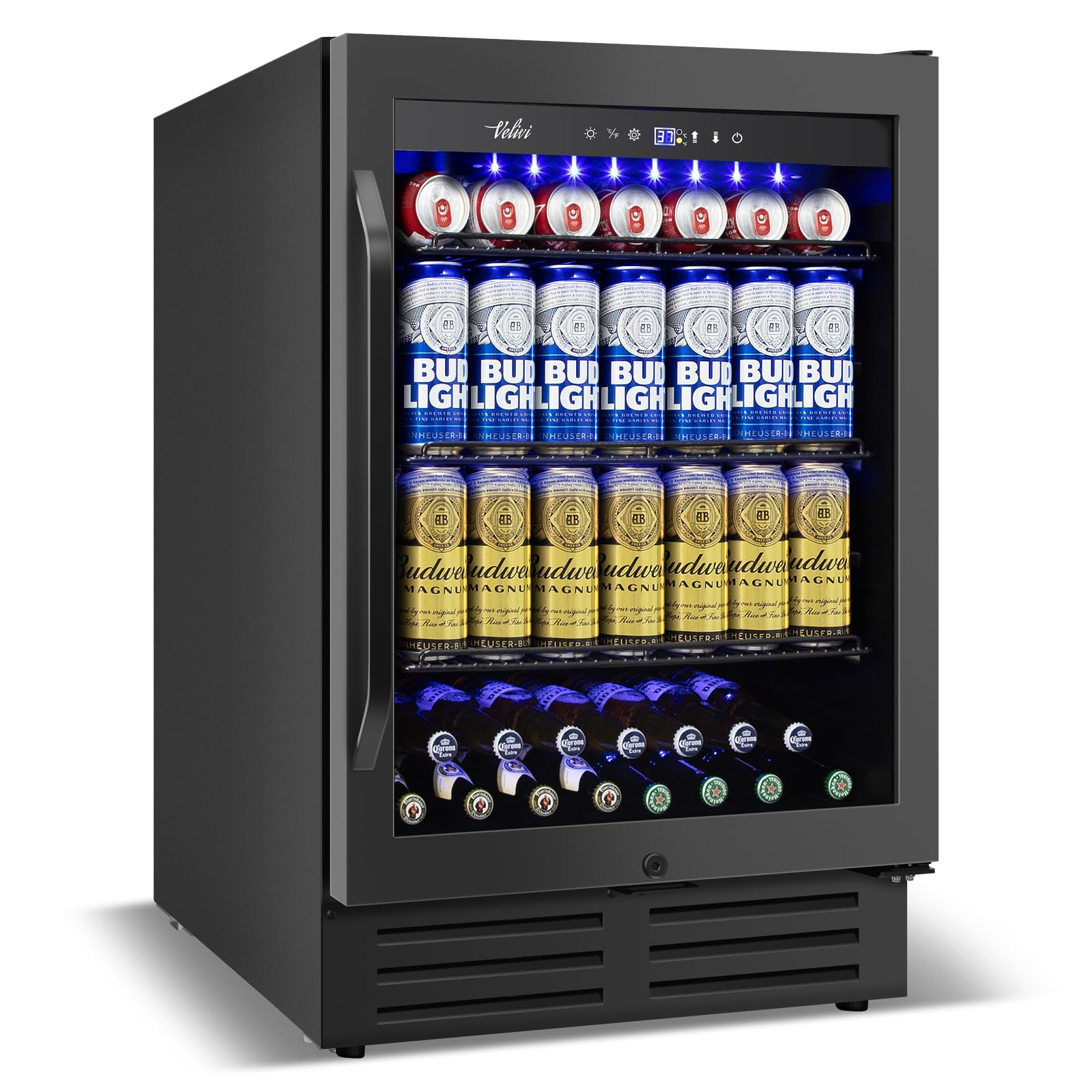Velivi Beverage Cooler and Wine Fridge