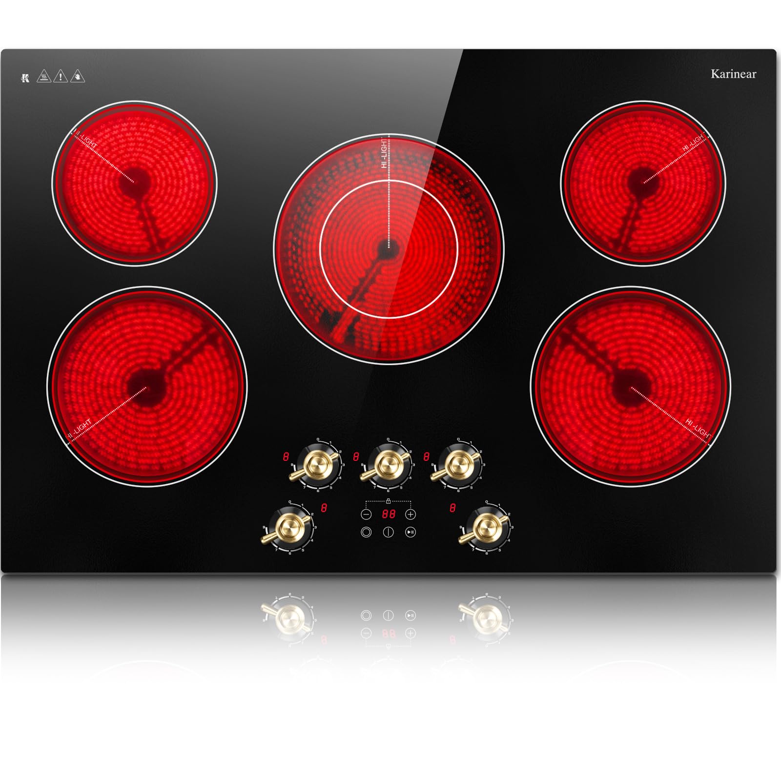 30" Electric Cooktop - 4 Burners