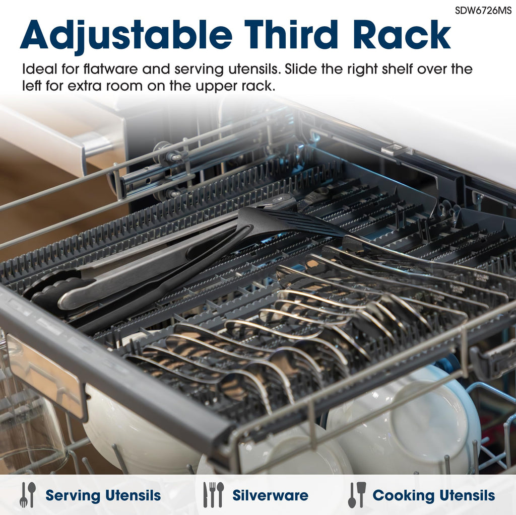 24" Stainless Steel Dishwasher - 12 Place Settings