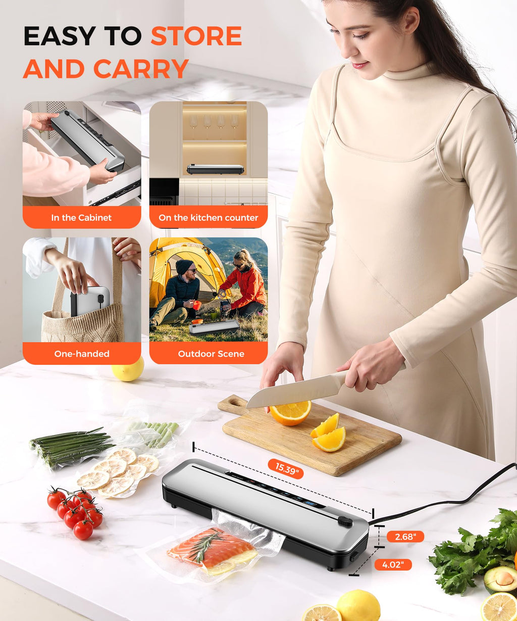 75KPa Vacuum Sealer Machine with Cutter