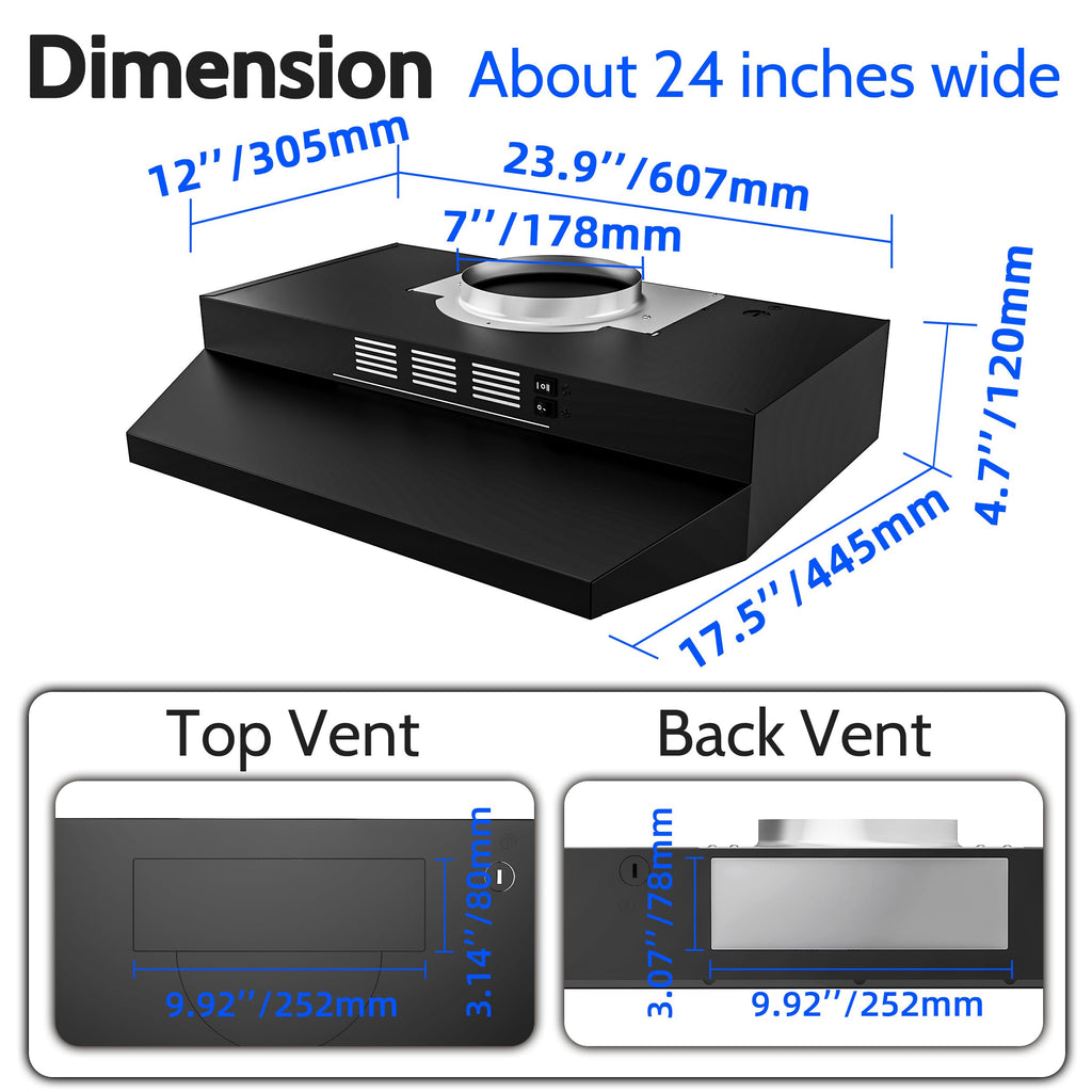 30" Under Cabinet Range Hood - 300 CFM