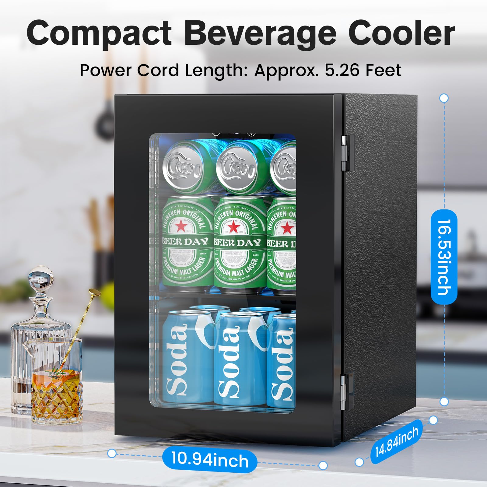 Electactic Beverage Refrigerator Cooler