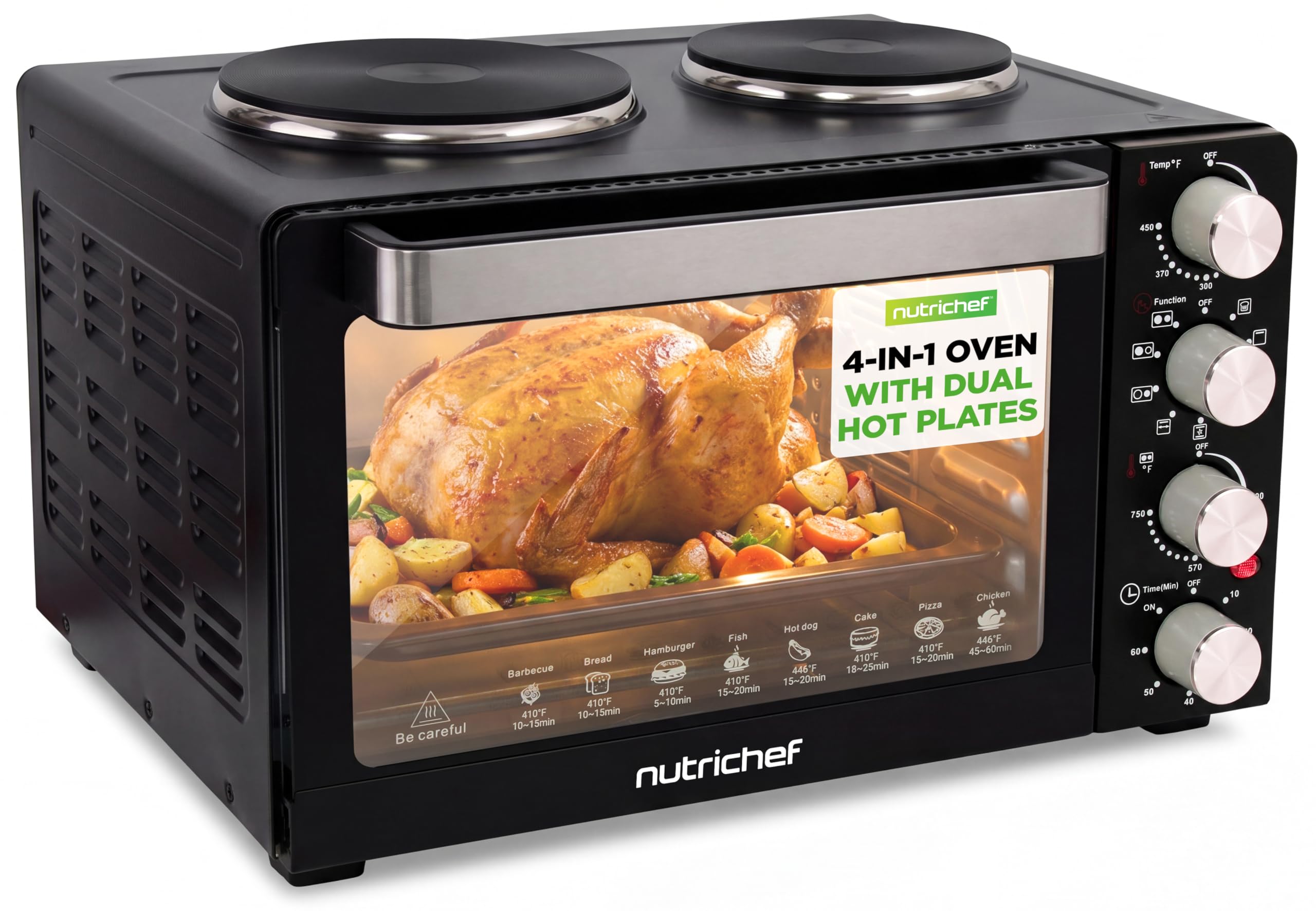 30QT Convection Oven & 2 Burner Cooker