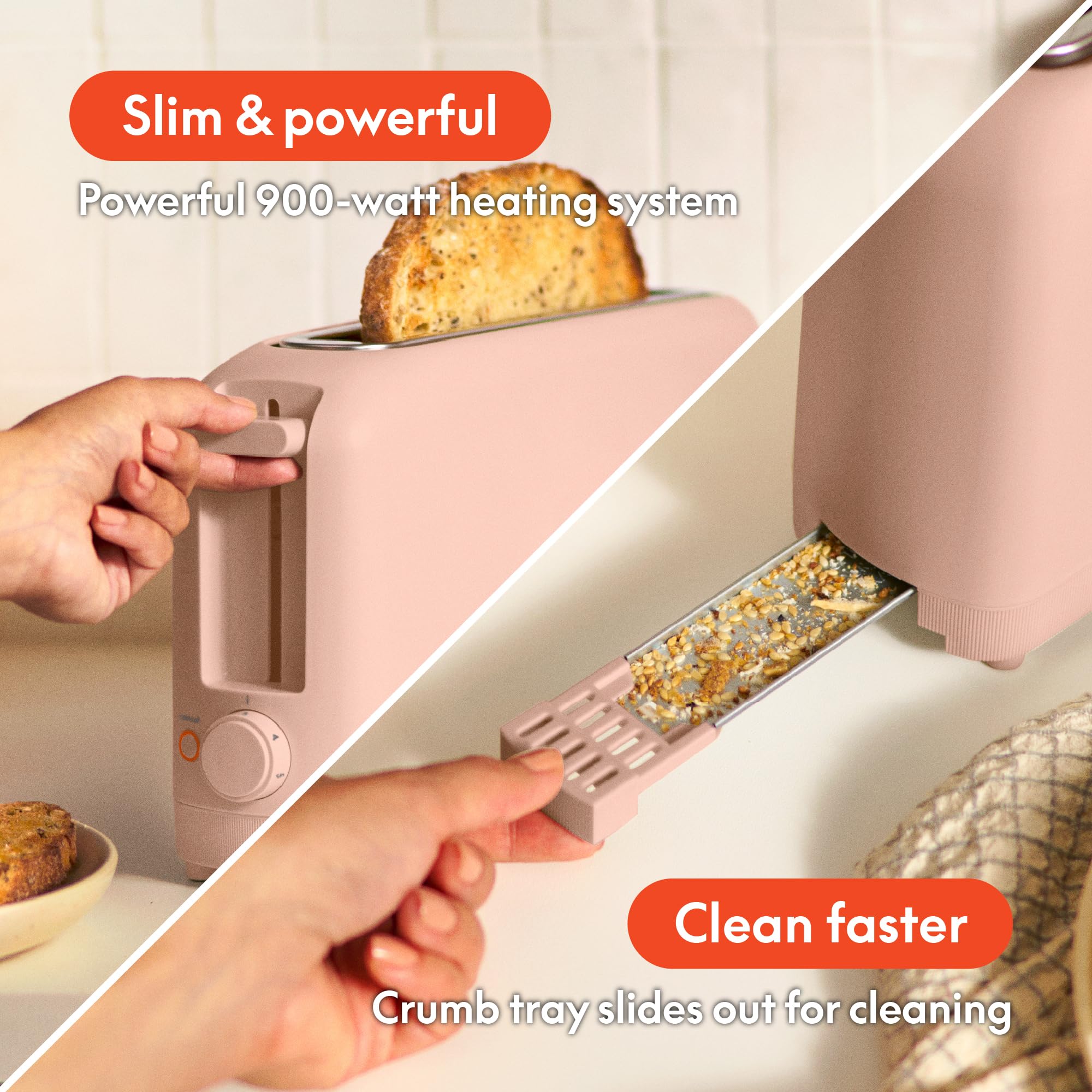 Slim Toaster with 6 Shade Settings