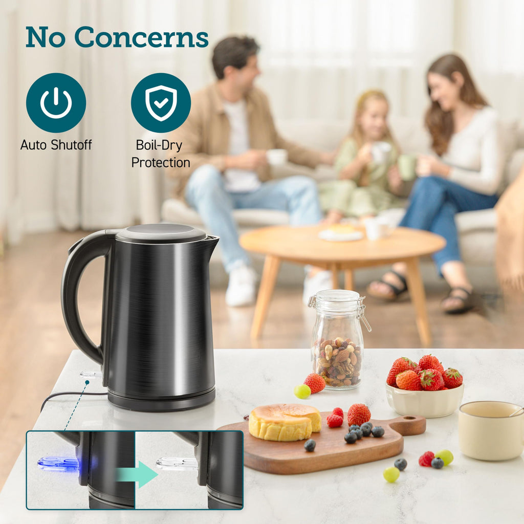 Double Wall Stainless Steel Electric Kettle