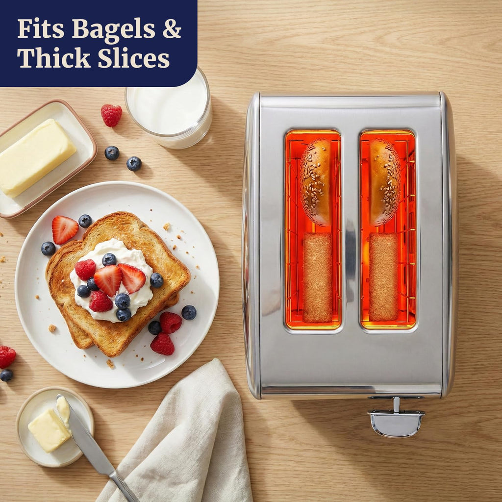 LCD Touch Toaster with Extra-Wide Slots