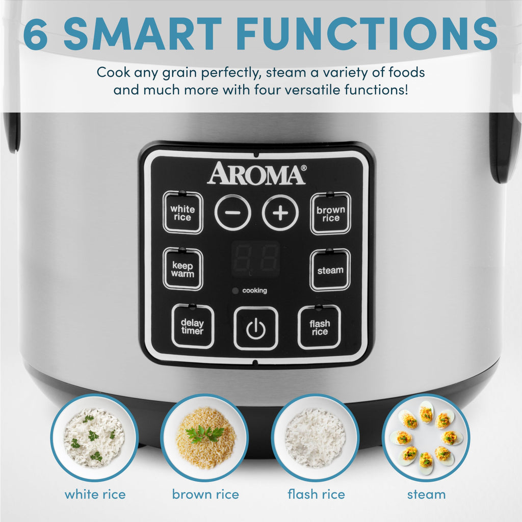 8-Cup Digital Rice Cooker & Steamer