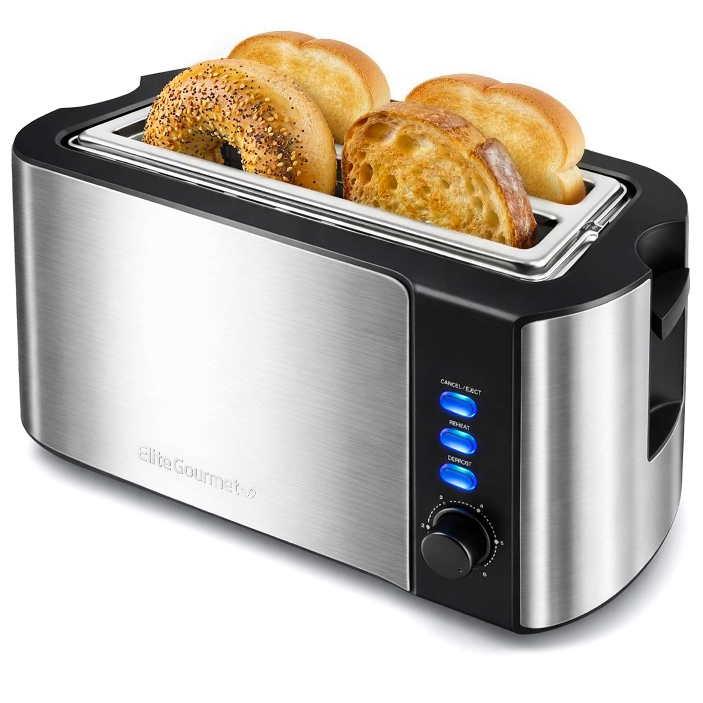 LCD Touch Toaster with Extra-Wide Slots