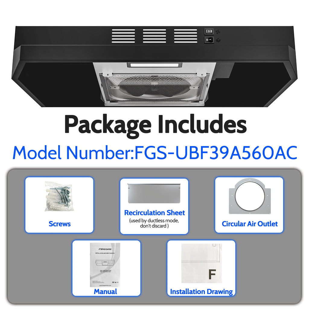 30" Under Cabinet Range Hood - 300 CFM