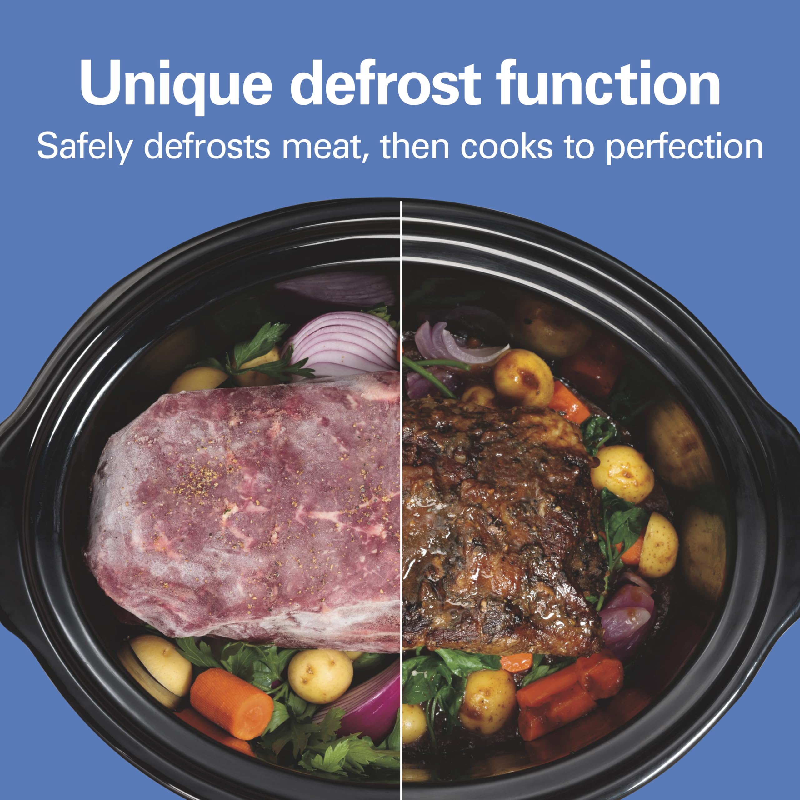 6QT Programmable Slow Cooker with Lid Lock