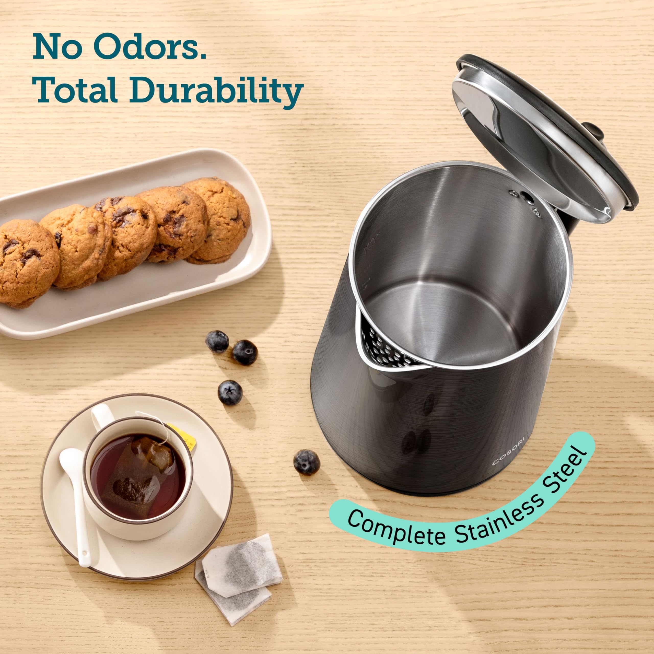 Double Wall Stainless Steel Electric Kettle