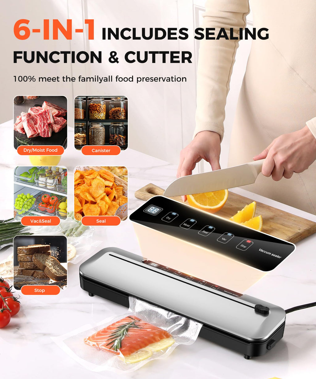 75KPa Vacuum Sealer Machine with Cutter